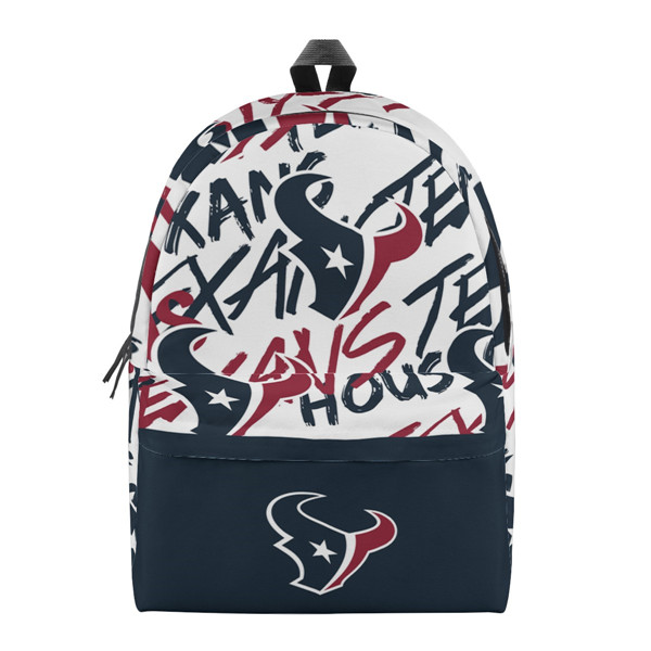 Houston Texans All Over Print Polyester Backpack 001